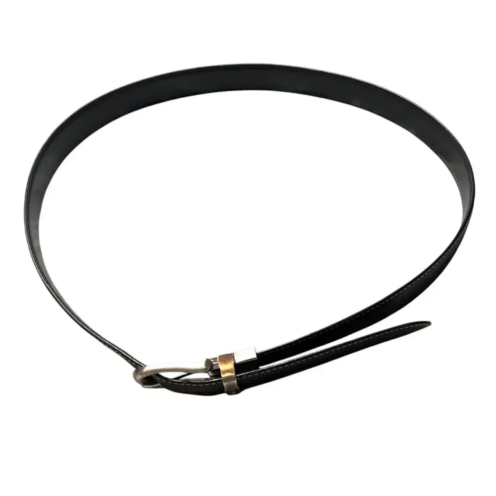 TOMMY HILFIGER LEATHER BELT Brown Black Leather Men’s Size 38 FAST SHIP 1343-24